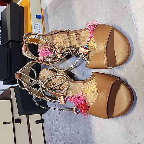 Sam Eldeman ankle wrap sandals - Picture 2 of 11